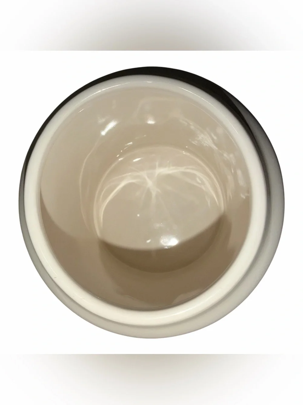 Rae Dunn Cream Ceramic Canister - 'BONE APPÉTIT' with Black Lettering
